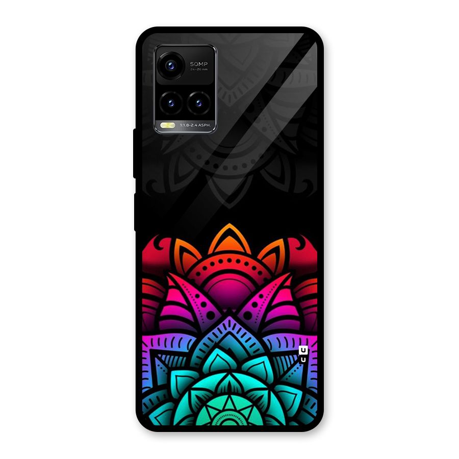 Wonderful Floral Glass Back Case for Vivo Y21T