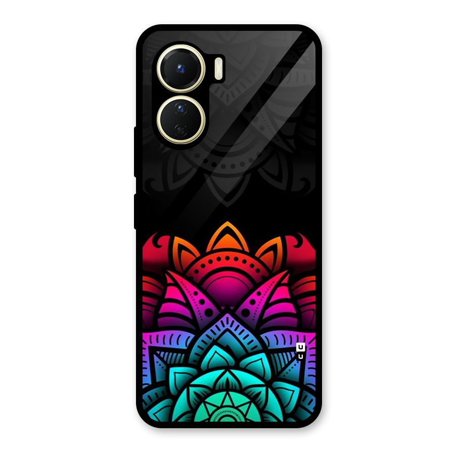 Wonderful Floral Glass Back Case for Vivo Y56