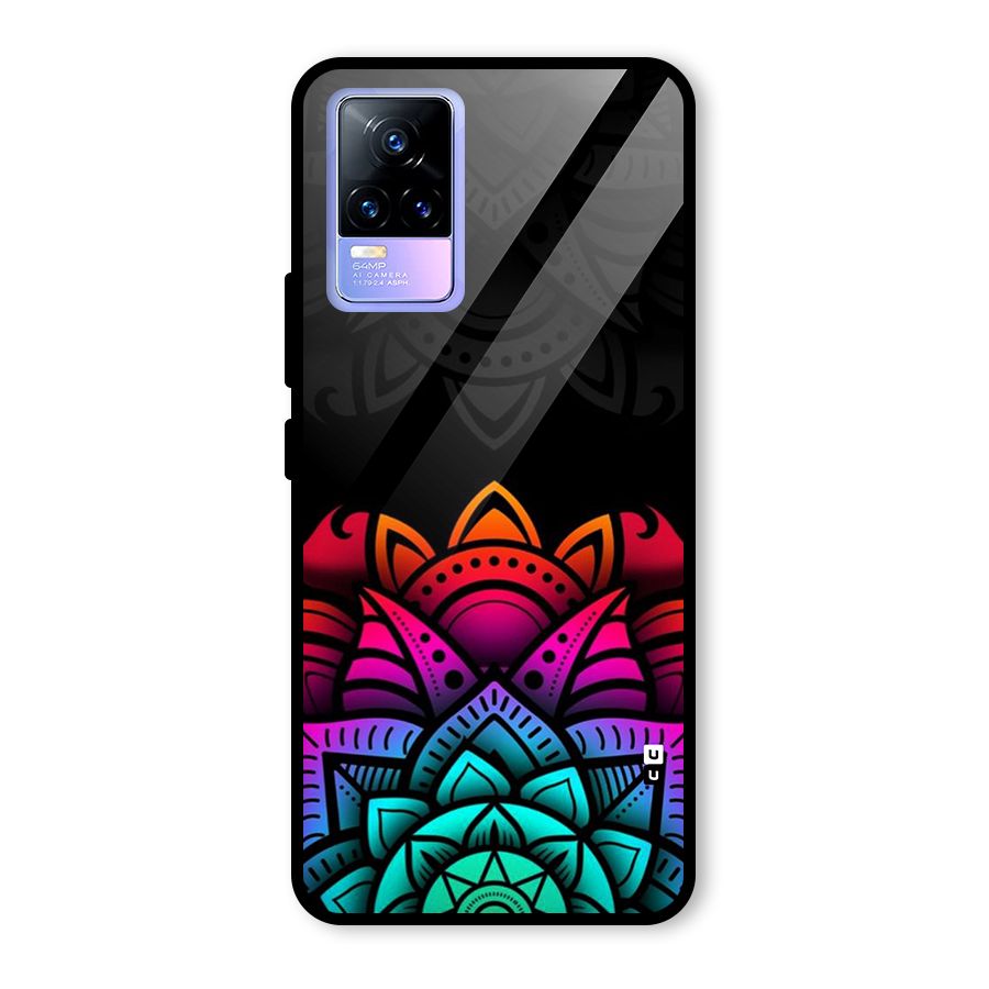 Wonderful Floral Glass Back Case for Vivo Y73