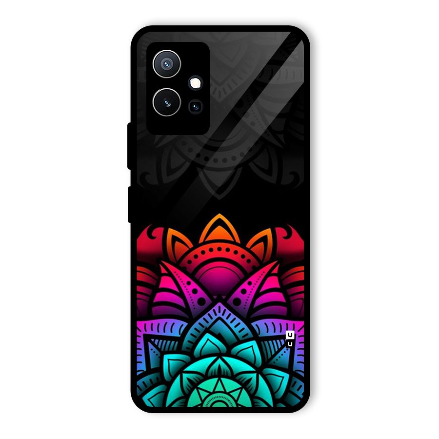 Wonderful Floral Glass Back Case for Vivo Y75 5G