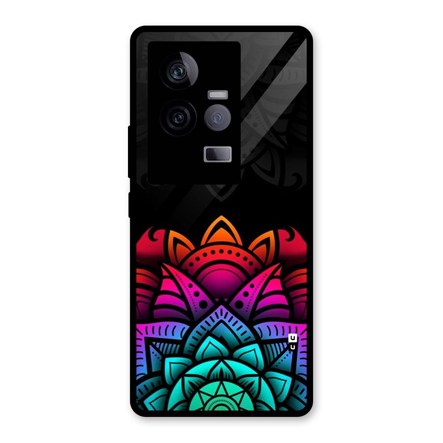 Wonderful Floral Glass Back Case for Vivo iQOO 11 5G