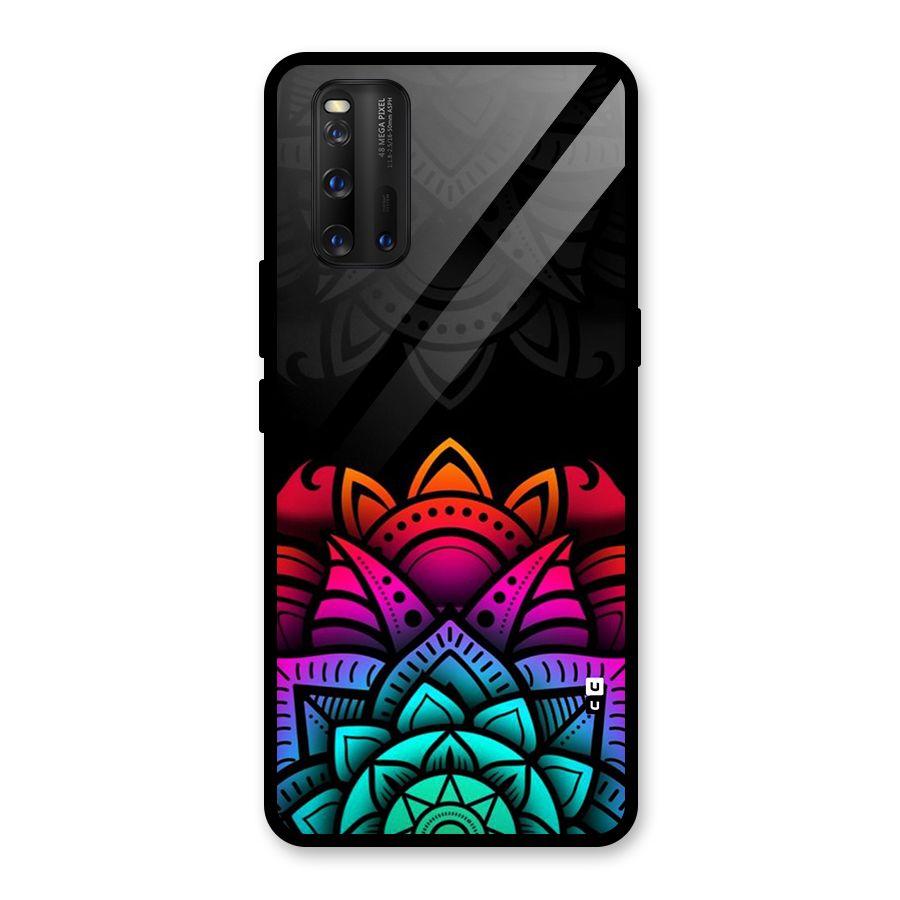 Wonderful Floral Glass Back Case for Vivo iQOO 3