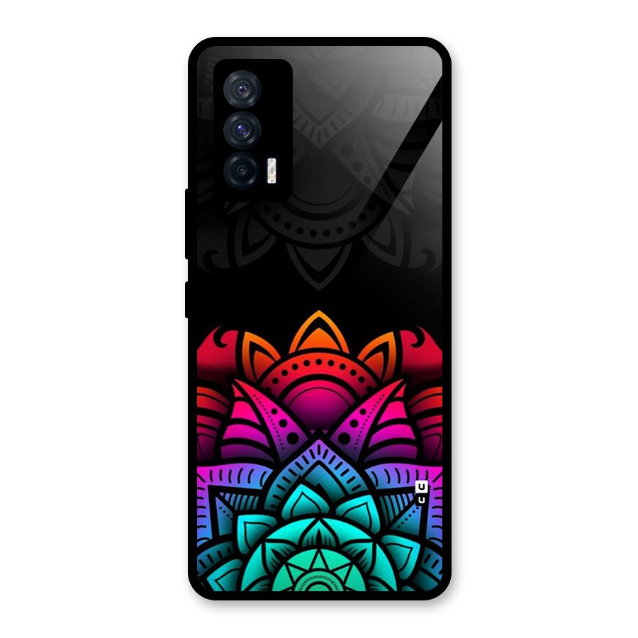 Wonderful Floral Glass Back Case for Vivo iQOO 7 5G