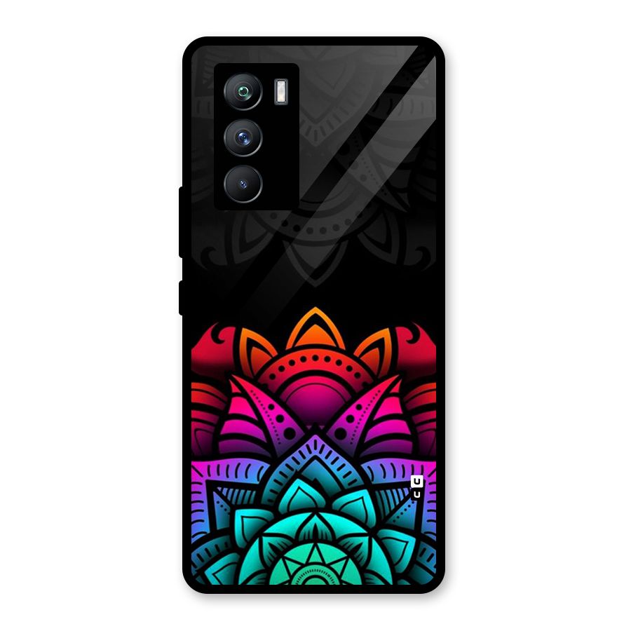 Wonderful Floral Glass Back Case for Vivo iQOO 9 SE