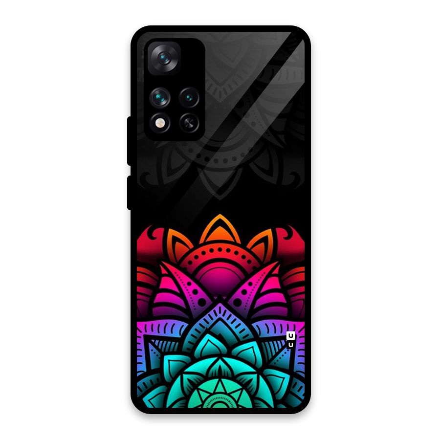 Wonderful Floral Glass Back Case for Xiaomi 11i HyperCharge 5G