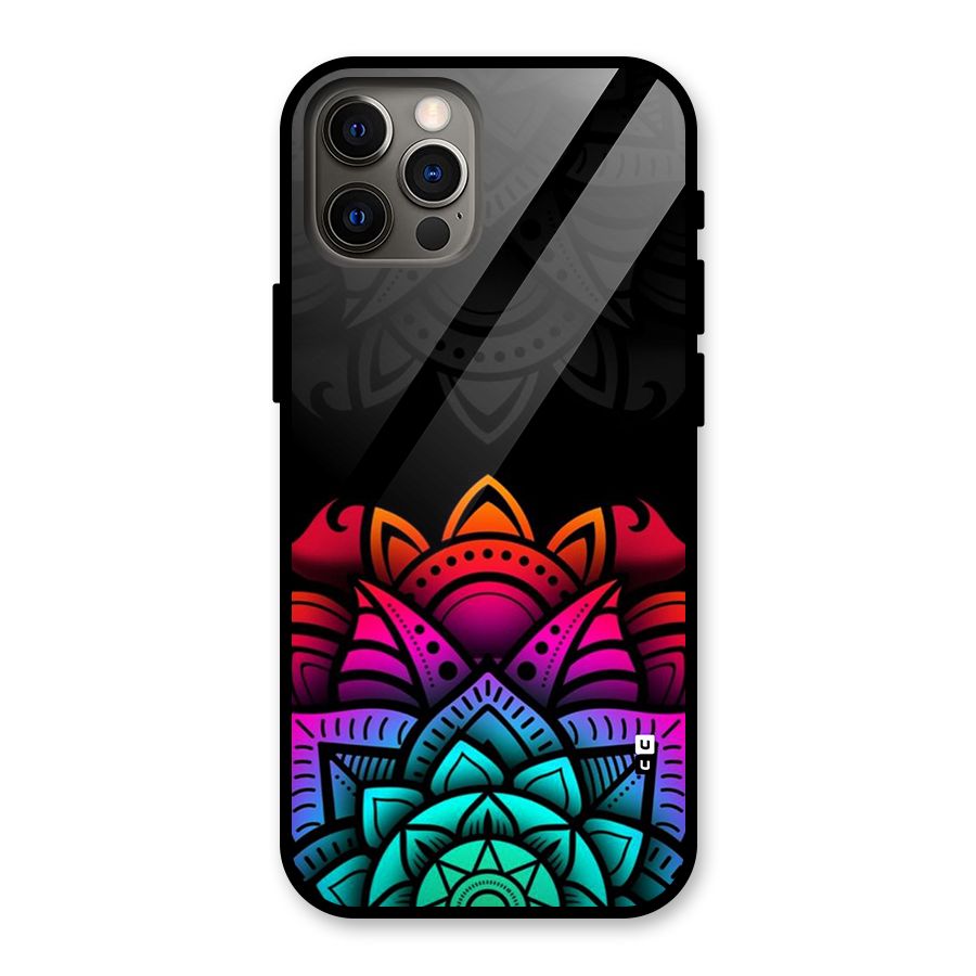 Wonderful Floral Glass Back Case for iPhone 12 Pro