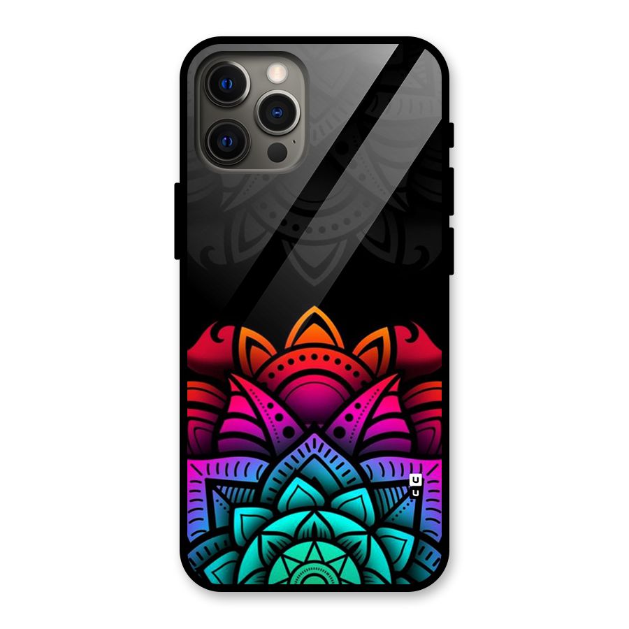Wonderful Floral Glass Back Case for iPhone 12 Pro Max