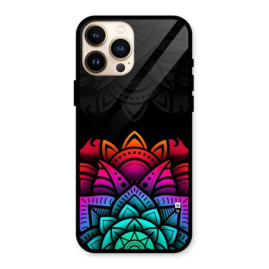 Wonderful Floral Glass Back Case for iPhone 13 Pro Max