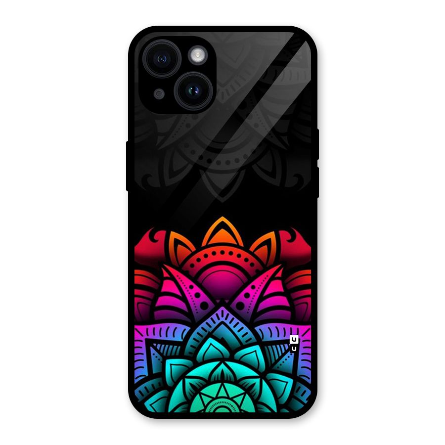 Wonderful Floral Glass Back Case for iPhone 14