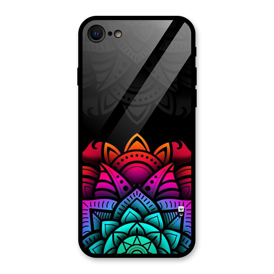 Wonderful Floral Glass Back Case for iPhone 7
