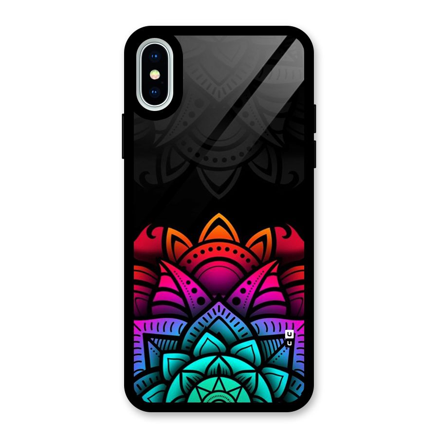 Wonderful Floral Glass Back Case for iPhone X