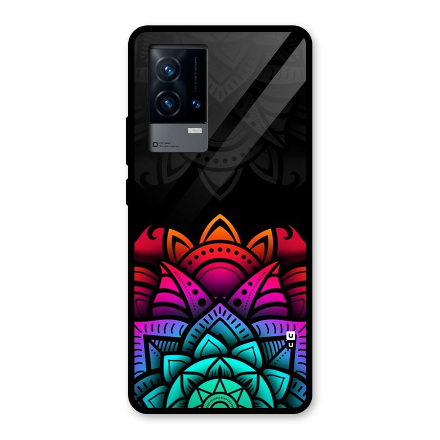 Wonderful Floral Glass Back Case for iQOO 9 5G