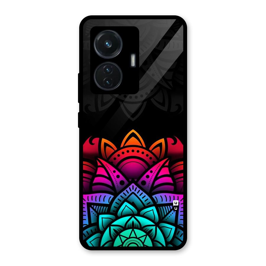 Wonderful Floral Glass Back Case for iQOO Z6 44W