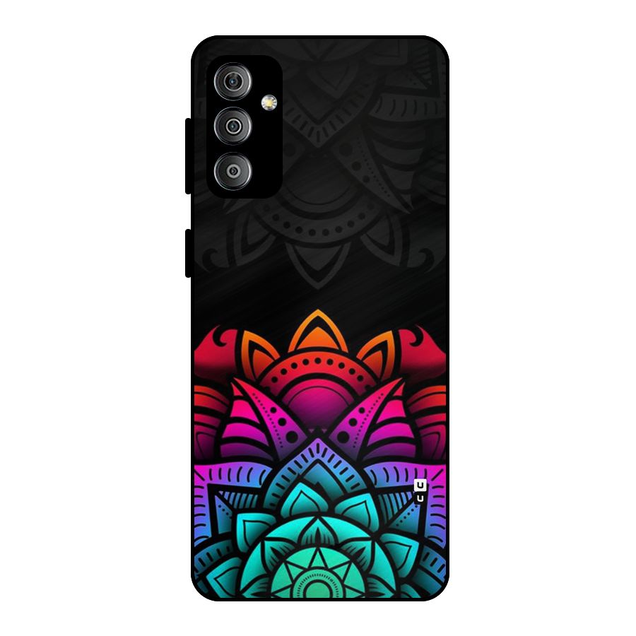 Wonderful Floral Metal Back Case for Galaxy F23