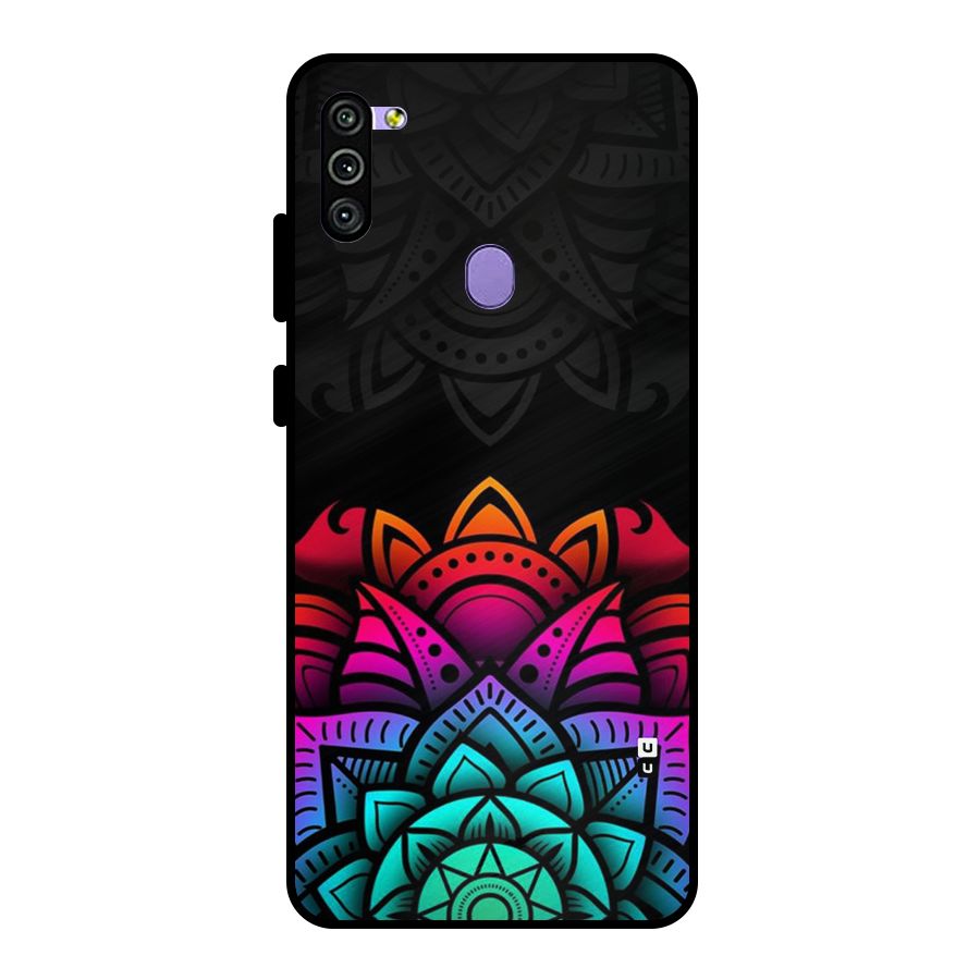 Wonderful Floral Metal Back Case for Galaxy M11