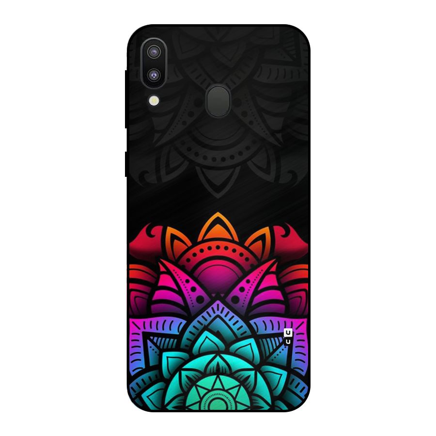 Wonderful Floral Metal Back Case for Galaxy M20