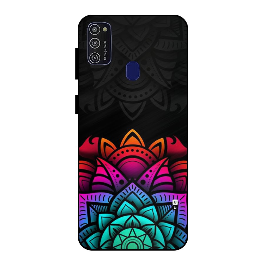 Wonderful Floral Metal Back Case for Galaxy M30s