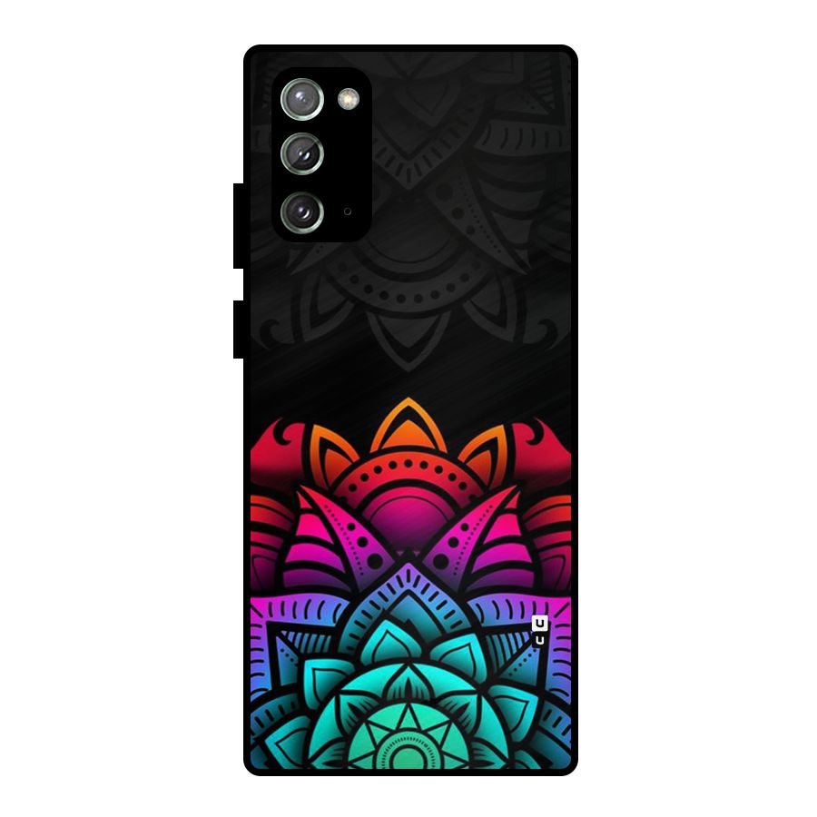 Wonderful Floral Metal Back Case for Galaxy Note 20