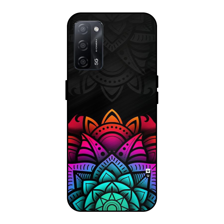 Wonderful Floral Metal Back Case for Oppo A53s 5G