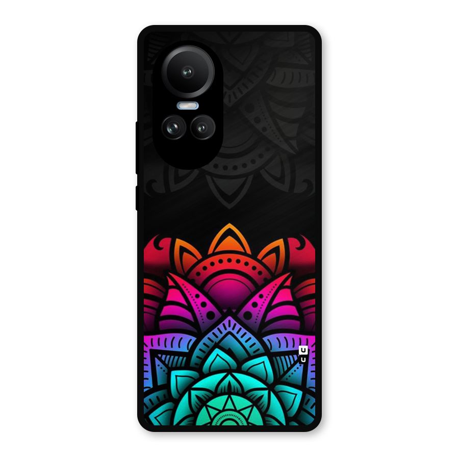 Wonderful Floral Metal Back Case for Oppo Reno10