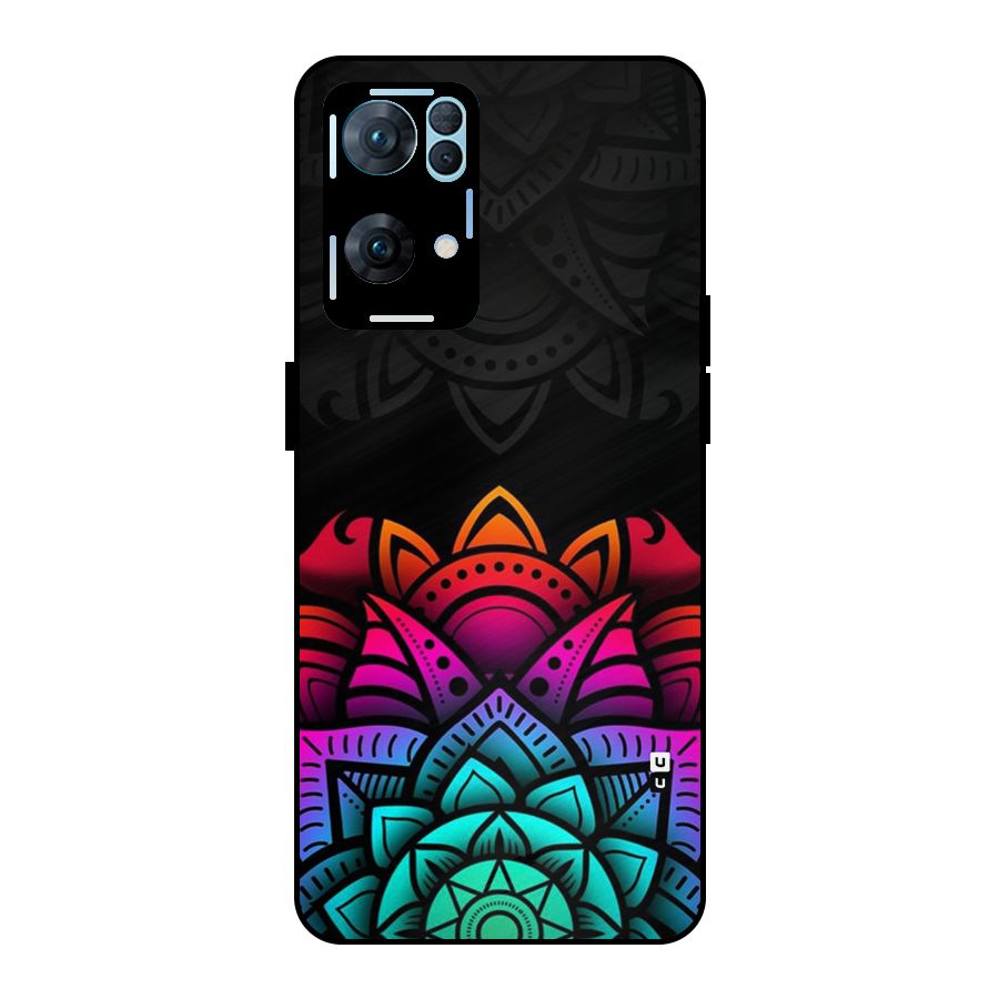 Wonderful Floral Metal Back Case for Oppo Reno7 Pro 5G