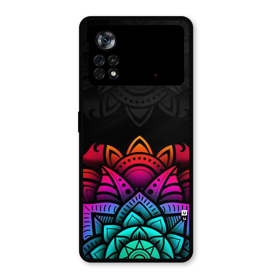 Wonderful Floral Metal Back Case for Poco X4 Pro 5G