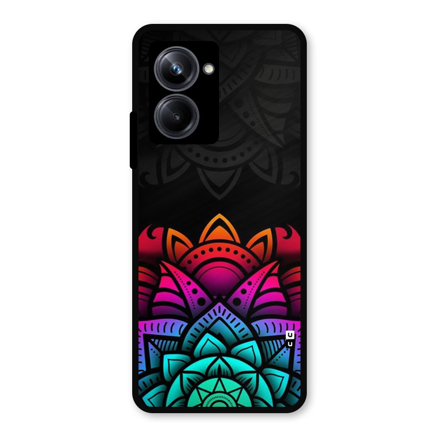 Wonderful Floral Metal Back Case for Realme 10 Pro