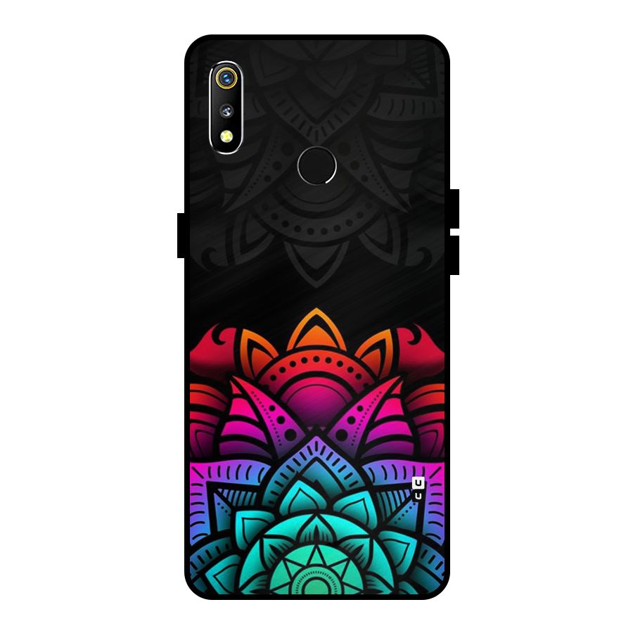 Wonderful Floral Metal Back Case for Realme 3