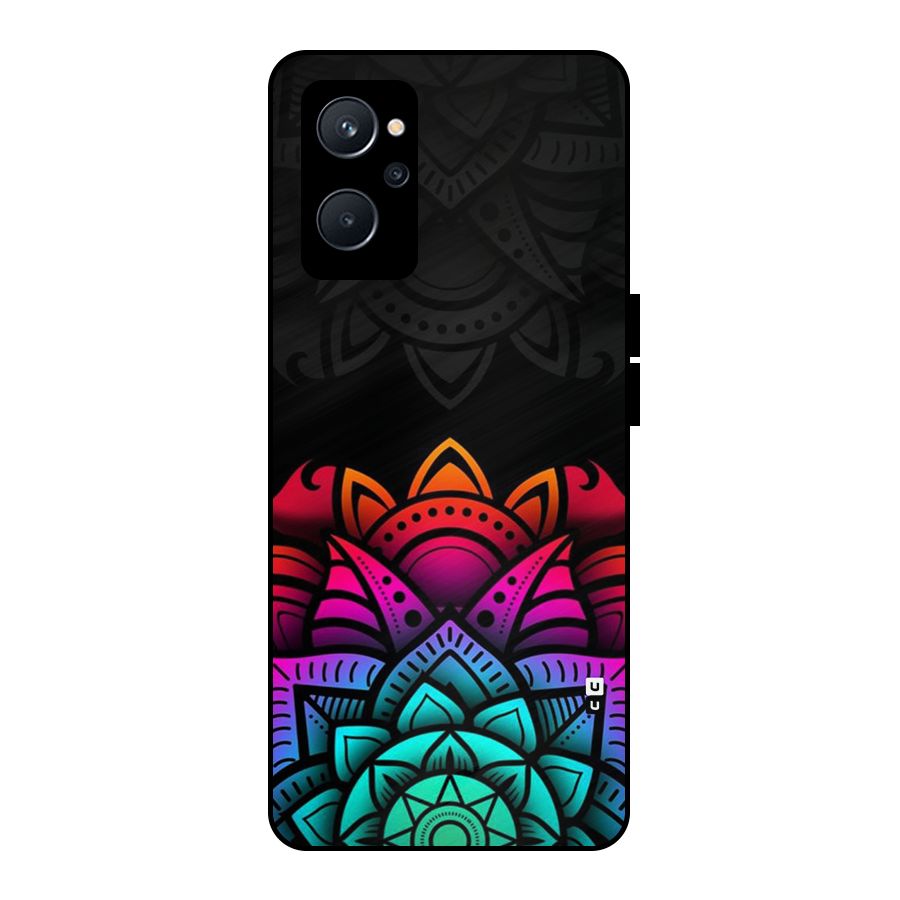 Wonderful Floral Metal Back Case for Realme 9i 5G