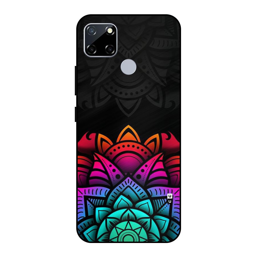 Wonderful Floral Metal Back Case for Realme Narzo 30A