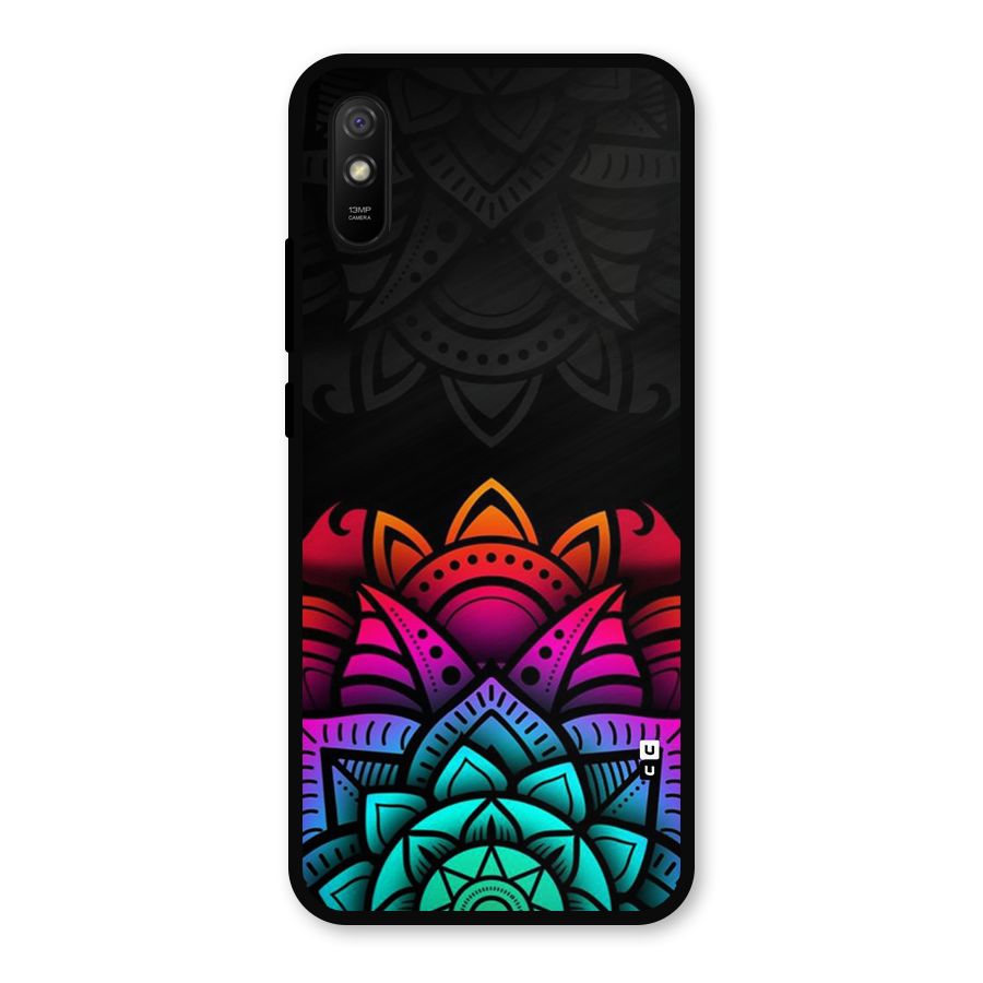 Wonderful Floral Metal Back Case for Redmi 9a