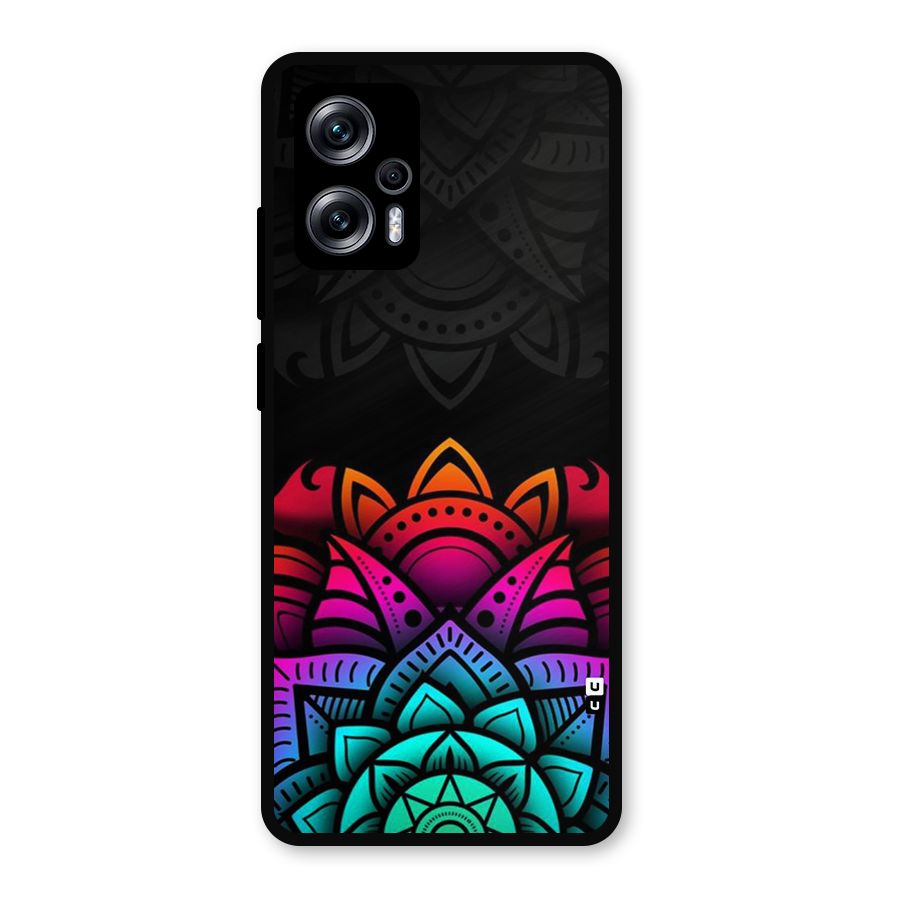 Wonderful Floral Metal Back Case for Redmi K50i