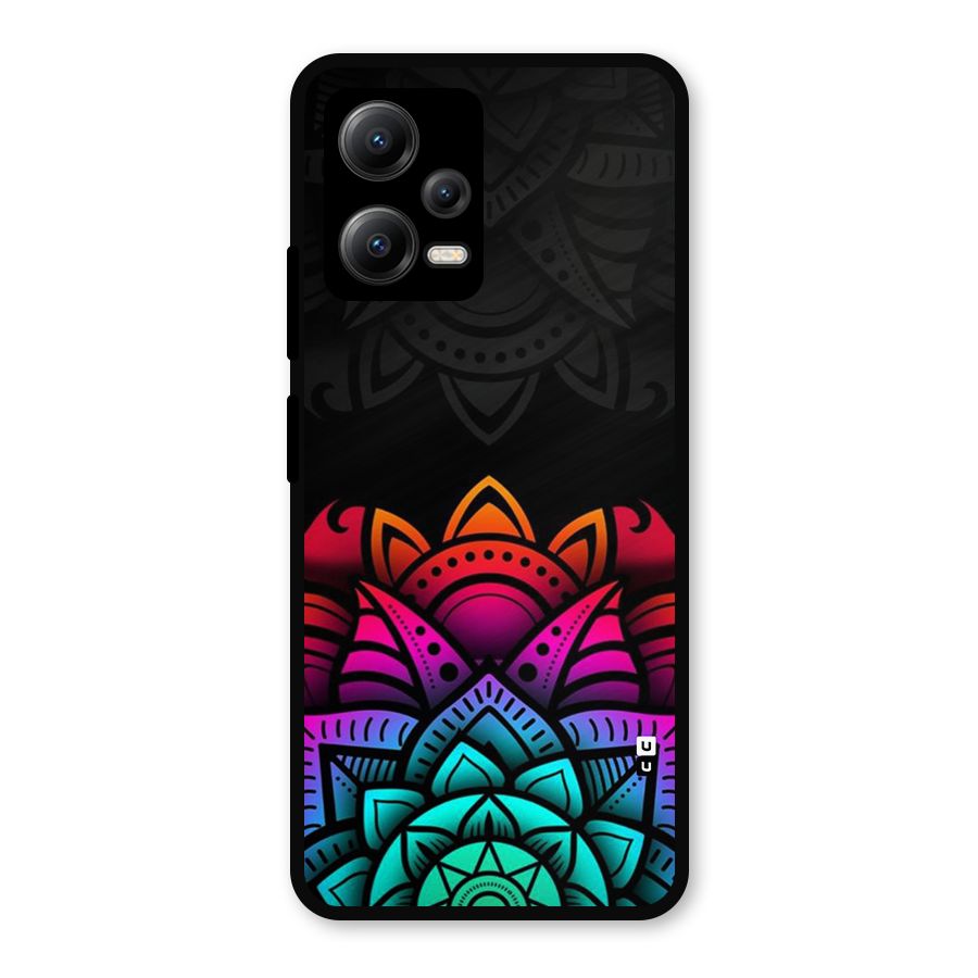 Wonderful Floral Metal Back Case for Redmi Note 12 5G