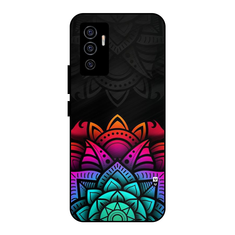 Wonderful Floral Metal Back Case for Vivo V23e
