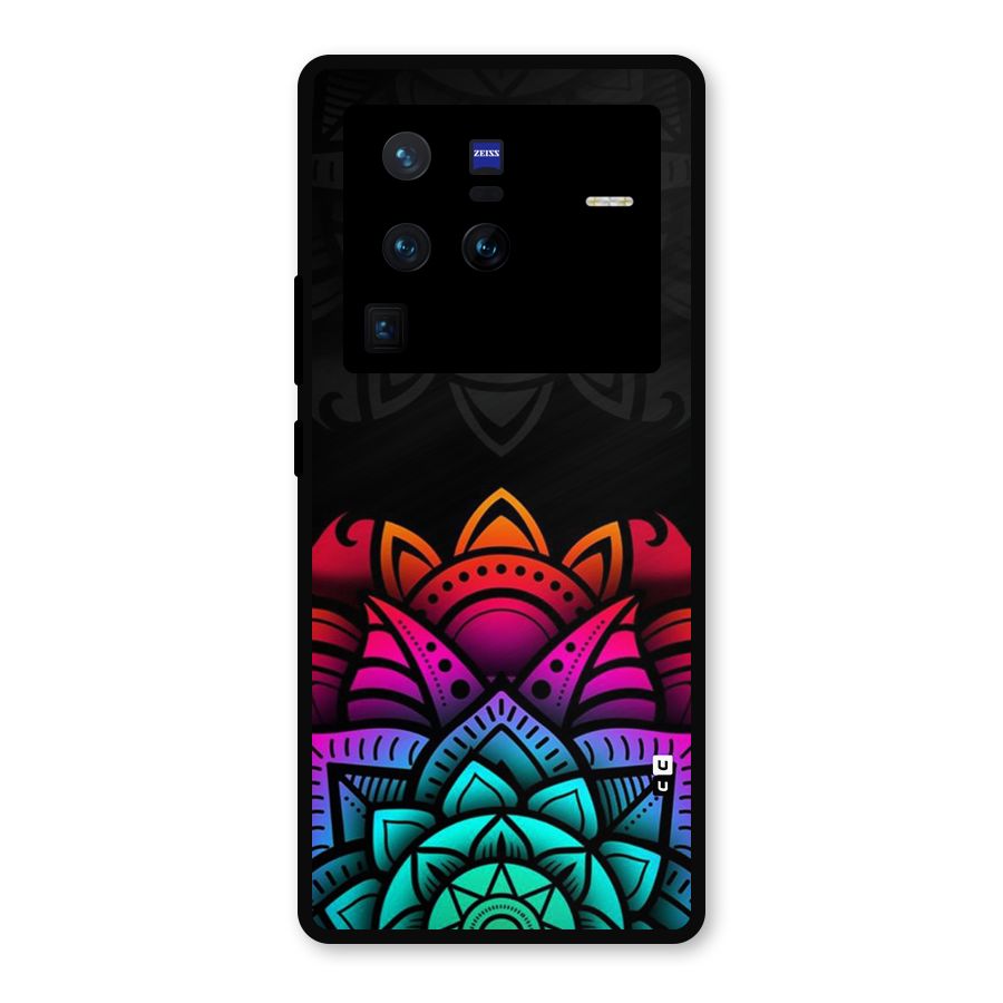 Wonderful Floral Metal Back Case for Vivo X80 Pro