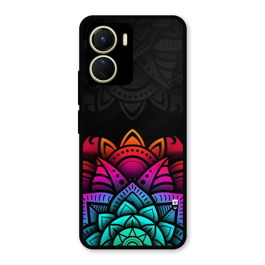 Wonderful Floral Metal Back Case for Vivo Y16