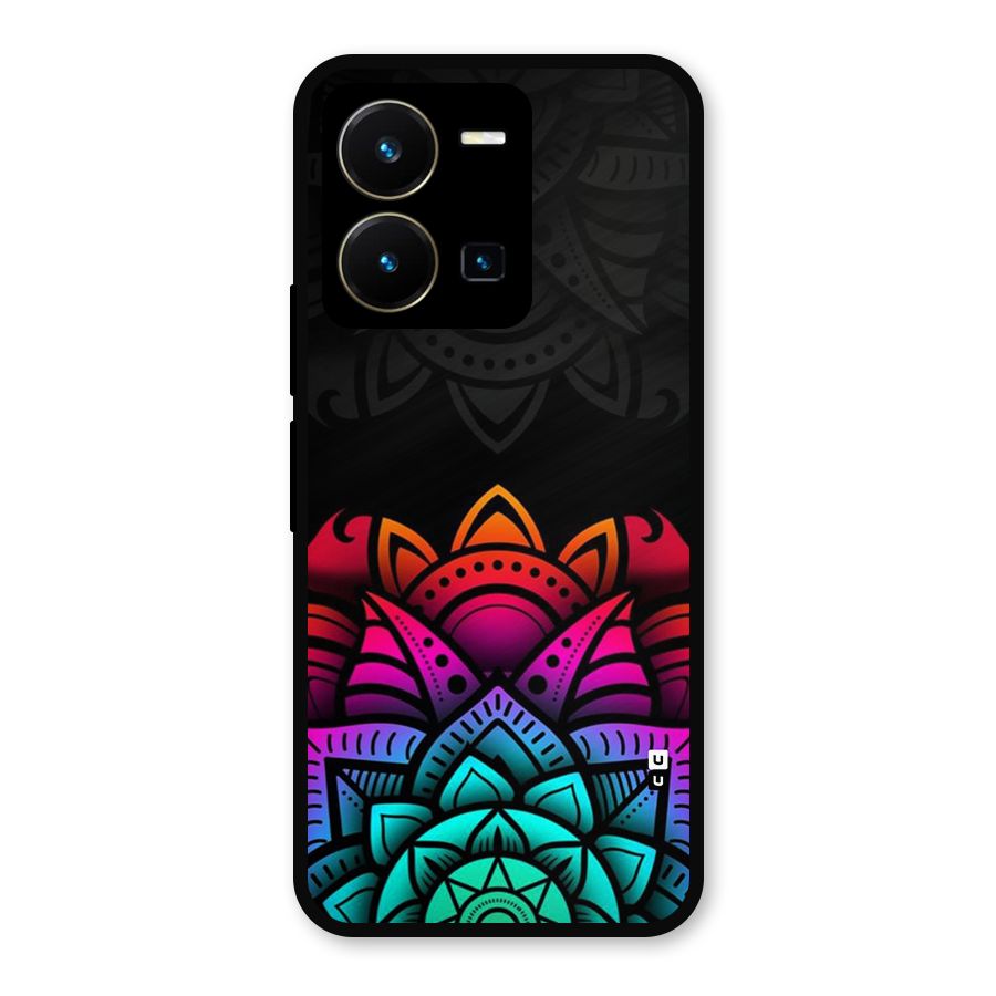 Wonderful Floral Metal Back Case for Vivo Y35