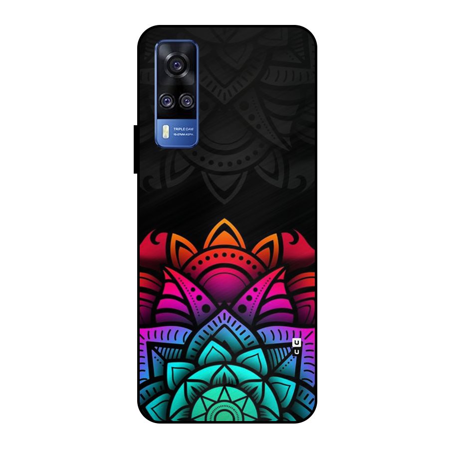 Wonderful Floral Metal Back Case for Vivo Y51