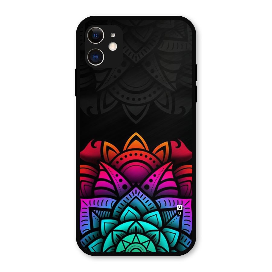 Wonderful Floral Metal Back Case for iPhone 11