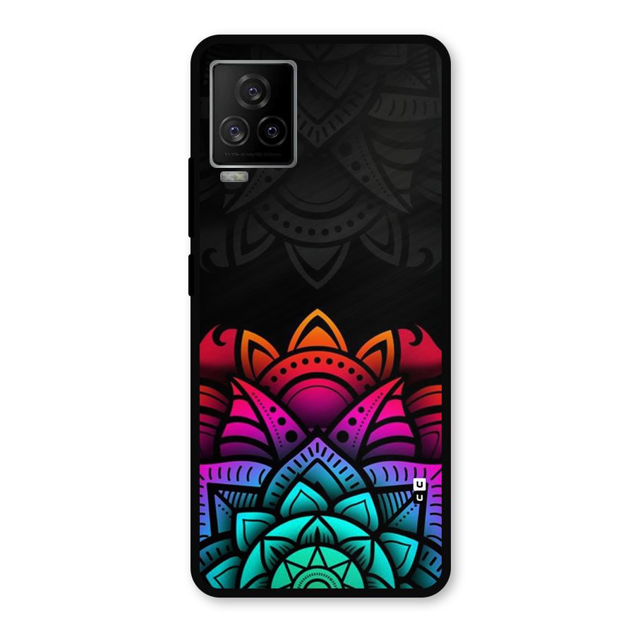 Wonderful Floral Metal Back Case for iQOO 7 Legend 5G