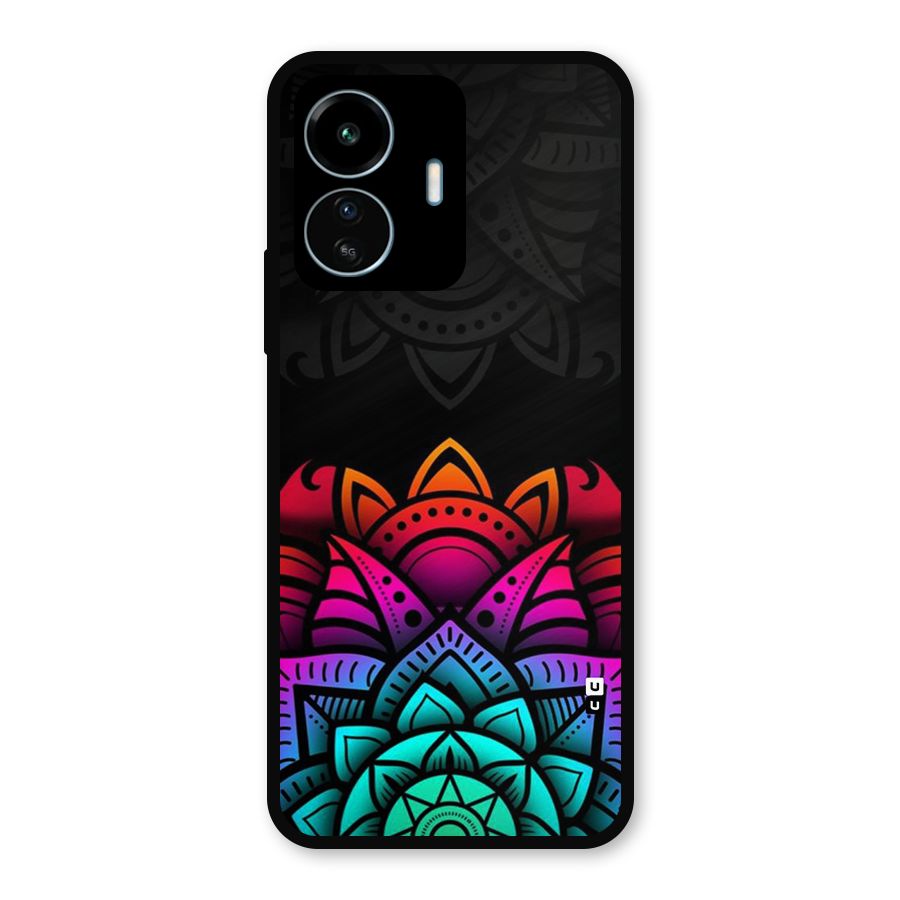 Wonderful Floral Metal Back Case for vivo iQOO Z6 Lite 5G