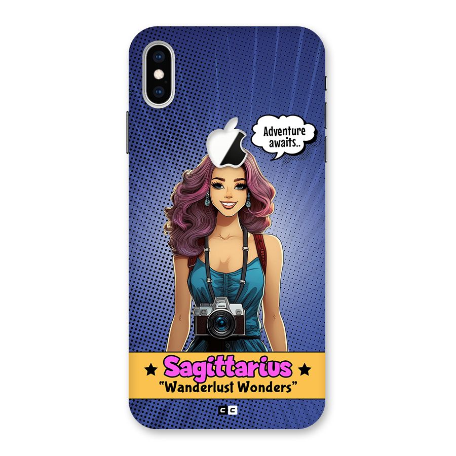 Wonderful Sagittarius Back Case for iPhone XS Max Apple Cut