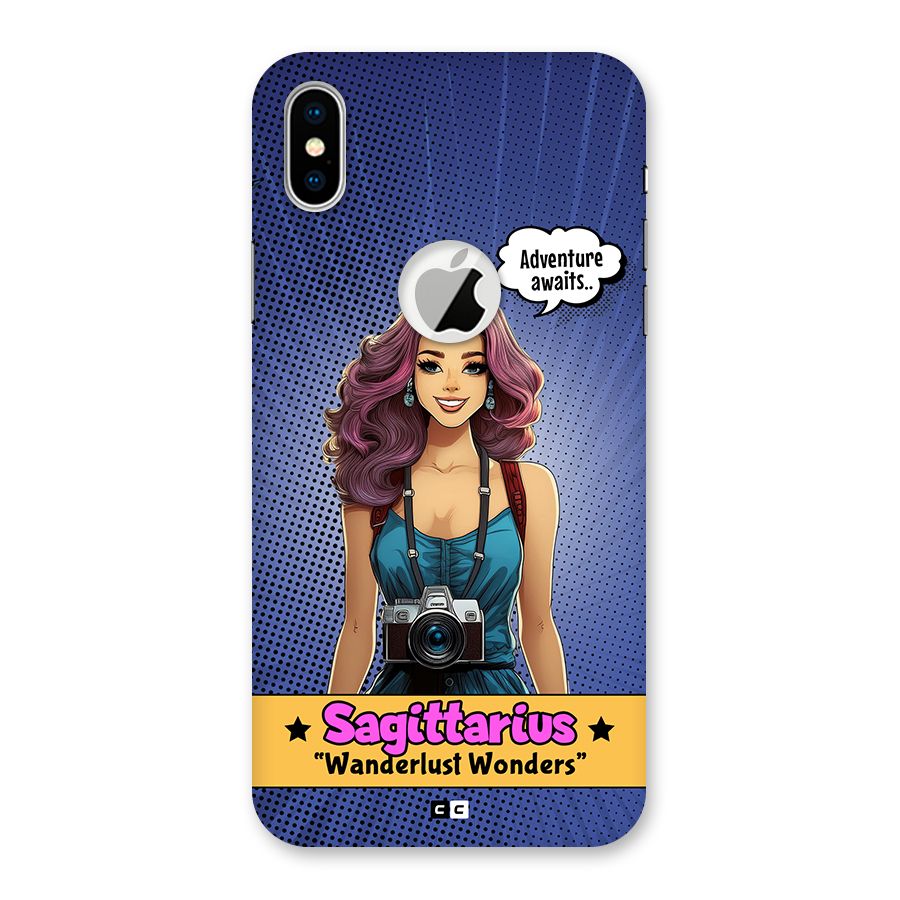 Wonderful Sagittarius Back Case for iPhone X Logo Cut