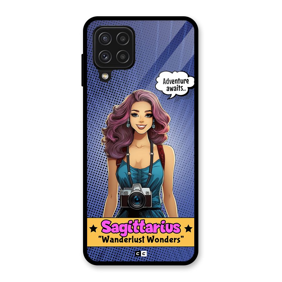 Wonderful Sagittarius Glass Back Case for Galaxy A22 4G