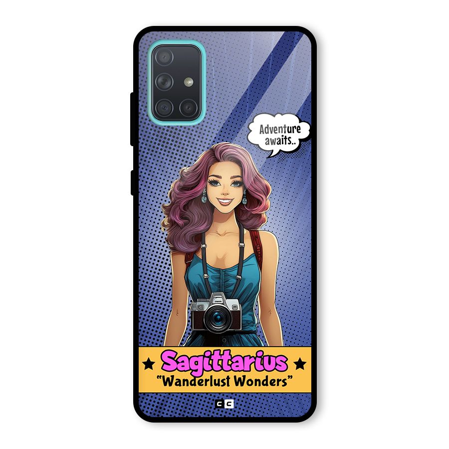 Wonderful Sagittarius Glass Back Case for Galaxy A71