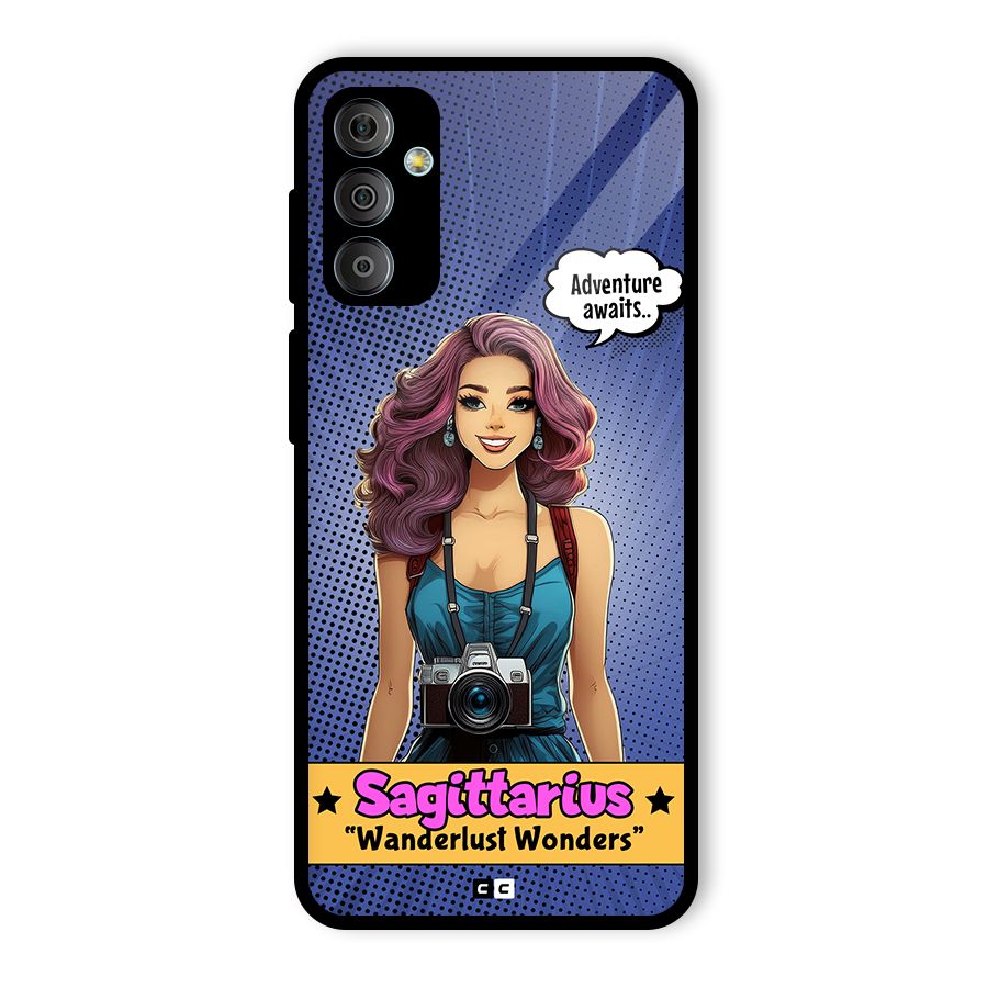 Wonderful Sagittarius Glass Back Case for Galaxy F23