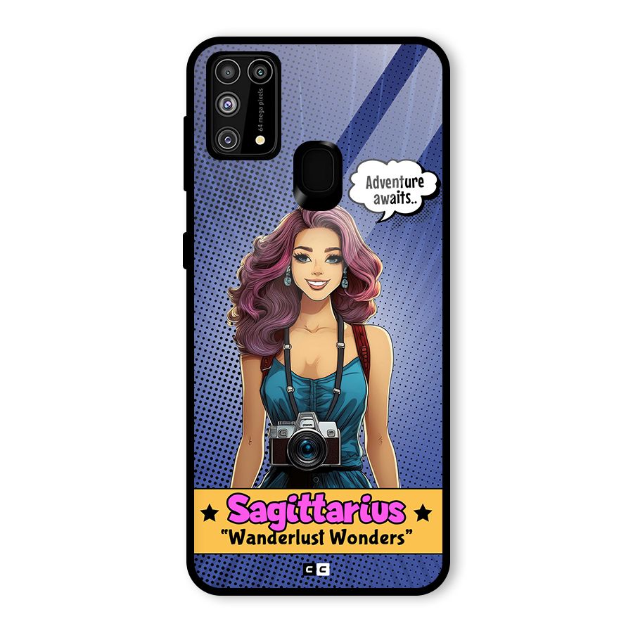 Wonderful Sagittarius Glass Back Case for Galaxy F41