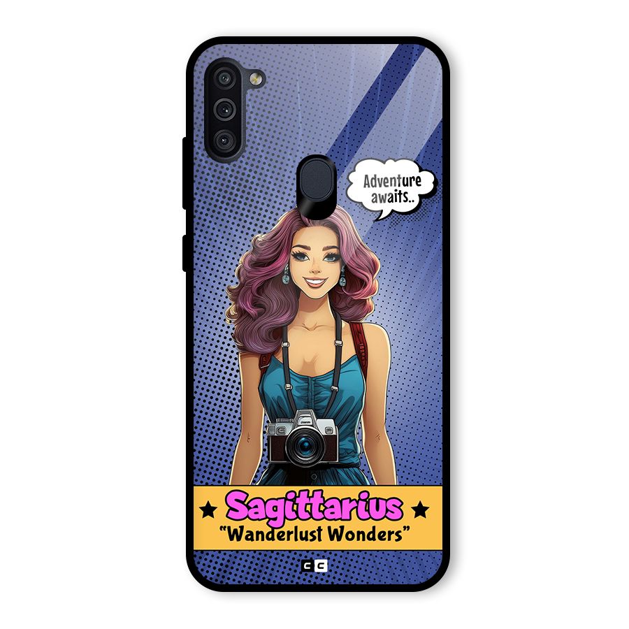 Wonderful Sagittarius Glass Back Case for Galaxy M11