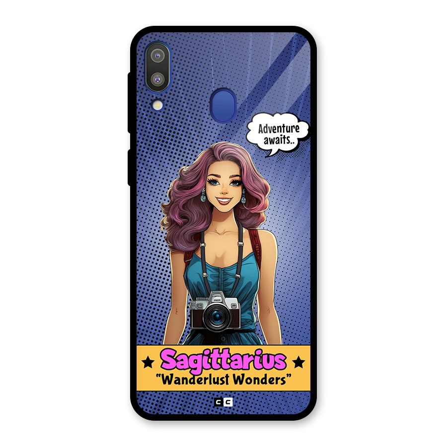 Wonderful Sagittarius Glass Back Case for Galaxy M20