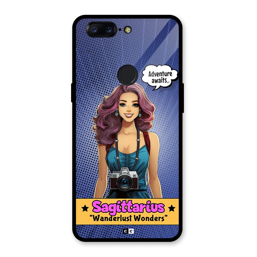 Wonderful Sagittarius Glass Back Case for OnePlus 5T